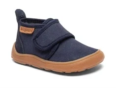 Bisgaard hjemmesko blå stof